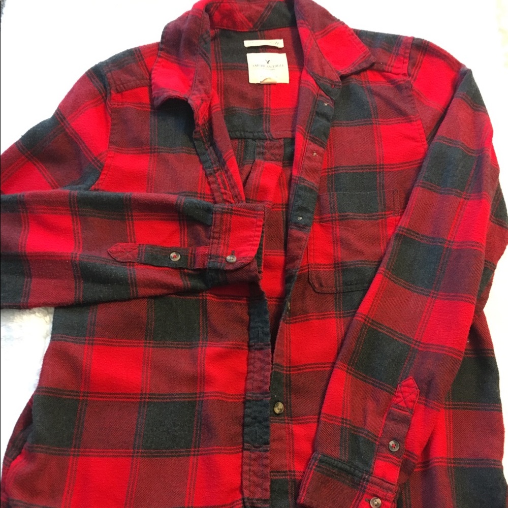American Eagle Ahh-mazingly soft flannel shirt, XS - Picture 2 of 7